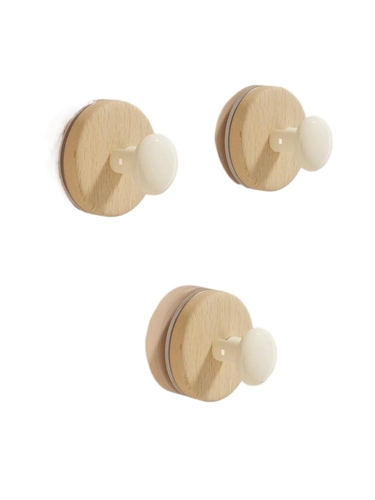 Hgniang No Need to Drill Suction Cup Door Rear Hook Strong Load-Bearing, Kitchen Bathroom Adhesive