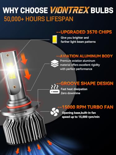 Image of Fit for Ford F150 2015 2016 2017 2018 2019 2020 2021 2022 2023 Car Light Bulbs Set, 800% Brightness 6500K White Lights, High Beam Low Beam Fog Lights Combo, Plug n Play, IP68 Pack of 6