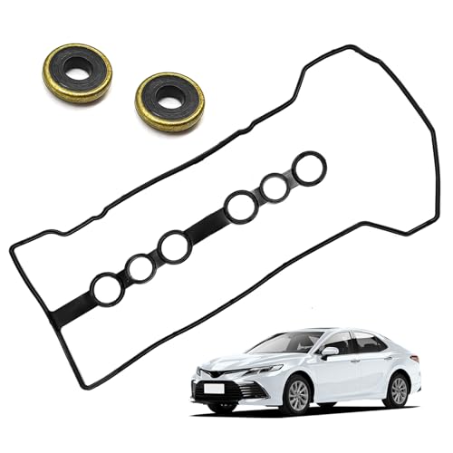 Image of Engine Valve Cover Gasket & Grommets, Compatible with Chevy Prizm 1.8L, T0y0ta Celica Gt 1.8L, Corolla 1.8L, Matrix Xr 1.8L, Mr2 Spyder 1.8L, Replace OE #VS50542R, VC2024, 56025300, 0361568