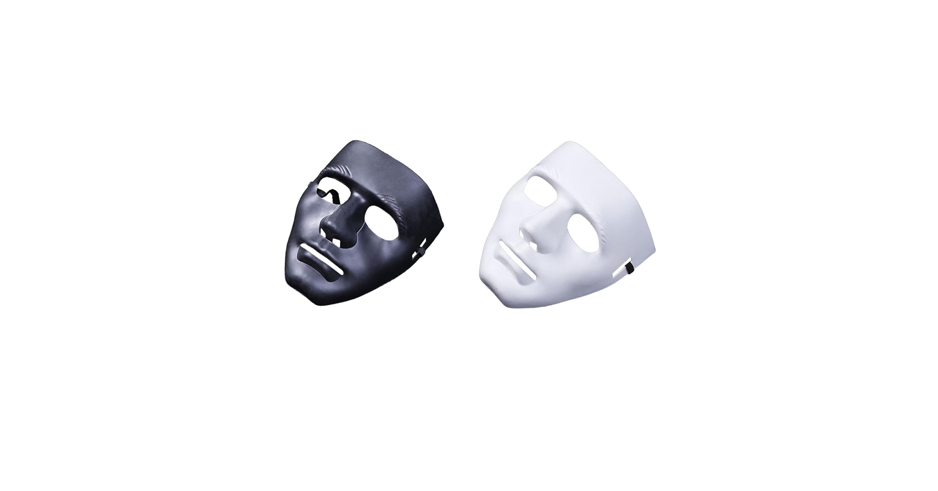 非売品_コスプレ加工向け_樹脂マスク2個セット Amazon | Jinmoioy ダンス マスク 無地 サバイバルゲーム お面