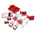 Electrical Lockout Tagout Kit with Circuit Breaker Lock Hasps Loto Tags Safety Padlocks Keys for Industrial Chemical