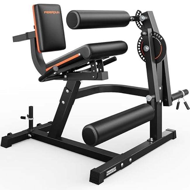 FEIERDUN Leg Extension Curl Machine - 700lbs Capacity Leg Extension Machine for Lower Body Workouts - Adjustable Leg Curl Machine, Home Gym Weight Machine