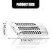 ZKFAR 2 PCS Engine Hood Air Vent Outlet Cover Trim, Car Side Mesh Vent Sticker, 8.6