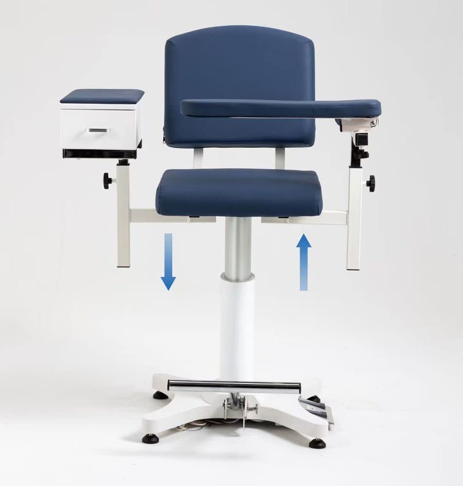 Photo 1 of Carenovo Bariatric Phlebotomy Chair - Blue, Power Adjustable