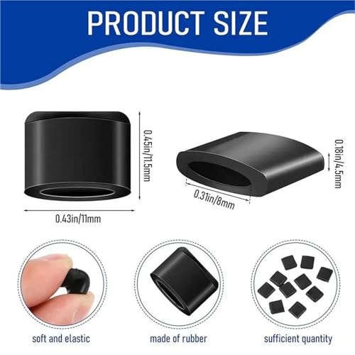 Aros de Goma para Freidora 100/200/400 Uds. Pies Protectoras Antideslizantes para Reemplazo de Piezas Desmontables Accesorios para Cocina miniatura 7