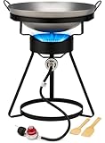 Outdoor Cooker Stove with Steel Wok-Propane Burner Grill-55,000 BTU
