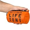 Go Time Gear Survival Life Tent • 2 Person Mylar Emergency Shelter Tube Tent + Paracord • All-Weather Protection for Camping, Hiking, & Survival Kits • Includes Emergency Whistle