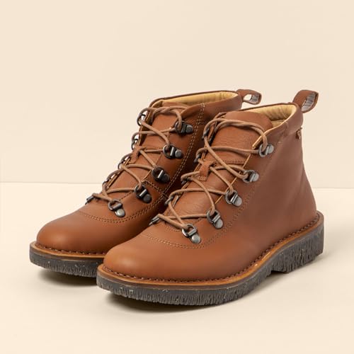 El Naturalista Para Mujer. 255831155005_023 Botines De Piel N5583 Volcano MarróN (36), Plano, Cordones, Casual - 2