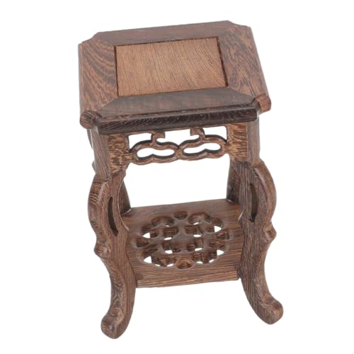 TOYANDONA Wooden Display Pedestal for Crafts Wood Flower Pot Base for Home Office Modern Plant Stand Decorative Display Stand