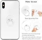 Support de sonnerie de téléphone transparent, 360° Porte-doigts mobile rotative, Poignée universelle pour smartphones, Sonnerie claire pour boîtier de téléphone, Compatible avec la plupart des appareils (4PCS)