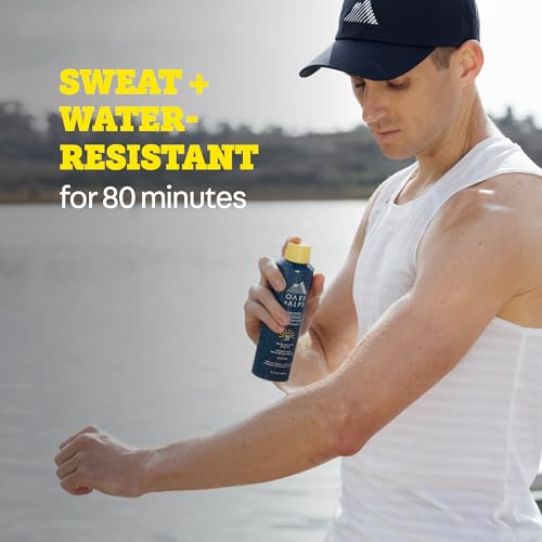Oars + Alps Sunscreen Spray for Face & Body Spray Sunscreen Infused with Vitamin C & Antioxidants, No White Residue, Water & Sweat Resistant, All Skin Types, Lightweight, Hydrating, SPF 50, 6 Oz, 2pk - Image 6