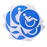 Lichtbeständig: die leuchtenden farben und klaren sind lichtbeständig und sorgen , dass sie im laufe der zeit und wirksam bleiben. markierung für barrierefreie toiletten, schild für behinderte toiletten