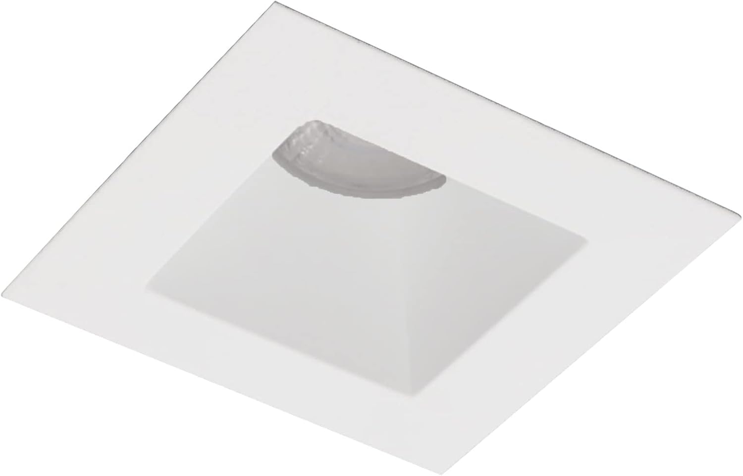 WAC Lighting R4DSDR-F930-WT Pop-in 4in Square Recessed Kit 3000K in White LED Light Fixture, Single