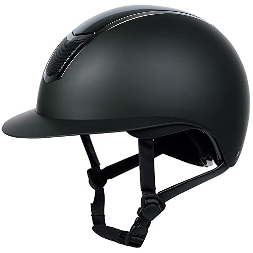 Casque équitation Harry's Horse Mont Blanc ventilé réglable 56-58 CM