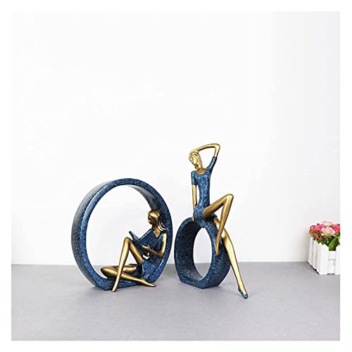 Sculpture d'art en résine minimaliste pour décoration de table - 6