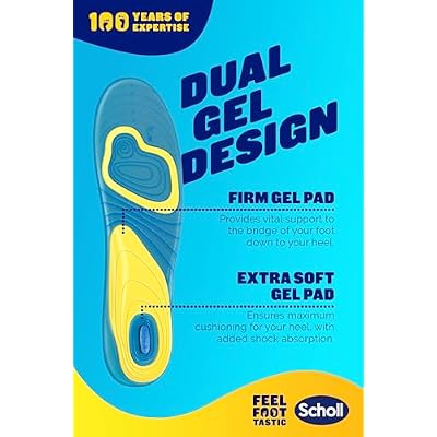 GelActiv Everyday Insoles for Women - Anti Foot Fatigue Comfort Insoles - Women's Insoles for Walking, Hiking - Trim to Fit Your Walking Boots and Shoes - UK Size 3.5-7.5, 1 Pair