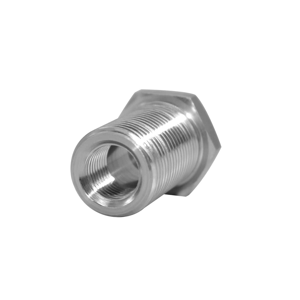 Beduan Acoplador de mamparo hembra de acero inoxidable NPT de 1/4 pulgadas a través de tubería a granel de 1-1/2 pulgadas de longitud (rosca hembra completa)