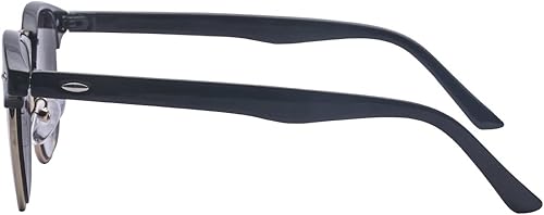 Miniatura 2 de Kelens Gafas de sol clásicas de medio marco retro con lente tintada, lentes de sol miopías gafas de sol de miopía (-2.5)