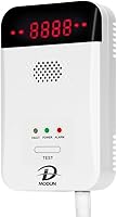 MODUN D Plug-in Natural Gas Leak Detector for Home - Methane Propane LPG Alarm with LED Display for Kitchen Garage RV