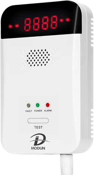 Gas Detector Alarms for Home, LPG | Natural Gas | Coal Gas Leak Detector Alarm, Methane Propane Detector Butane Combustible Gas Alarm for Kitchen Garage, Plug-in Sensor Gas Monitor with LED Display