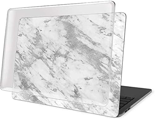 Skinit Case + Skin Compatible with MacBook Pro 15in (2016-19) Originally Designed Silver Marble Design