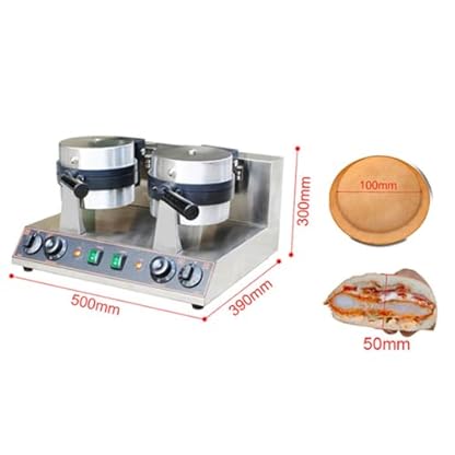 Elektrisch Hamburgerpresse Burger-Maschine, kommerzieller elektrischer Maker, 1300 W elektrischer Maker aus Edelstahl, 50–300 °C Temperaturregelung, für die Küche zu Hause, Frühstück, Snack – Bild 6