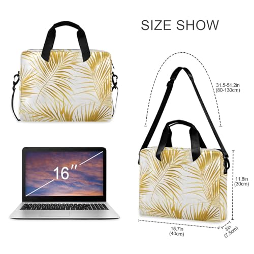 Funda para portátil ALAZA con patrón hojas doradas 13-15.6" miniatura 5