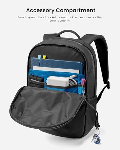 tomtoc 15.6 Inch Laptop Backpack, Minimalist Waterproof Daypack Travel Computer Backpack, Great for Daily Commute, Urban Explore, Weekend Trip, Cordura Material Casual Backpack, 20L