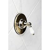 Kingston Brass KS3032PL Single-Handle Three-Way Diverter Valve with Trim Kit, Polished Brass - Image 2