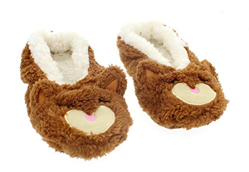 Cute Animal Slippers for Women,Fuzzy Slipper Socks Ballerina,Funny House Shoes Fox Women's Size