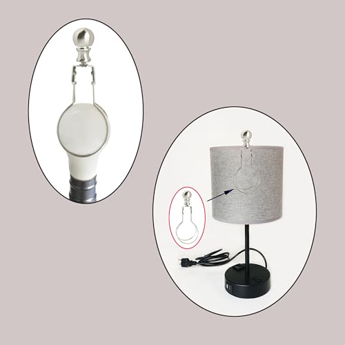 Image of GY & CK Ball Lamp Finials Lampshade finial Tops for Lamp Shade Harp Lamp Finial Knob Lamp Parts and Lighting Accessories Finial Brushed Nickel 2 Pack