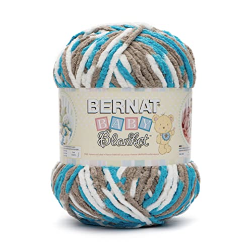 Image of Bernat Baby Blanket BB Little Royales Yarn - 3 Pack of 10.5oz /300g - Polyester - #6 Super Bulky - 220 Yards - Knitting /Crochet