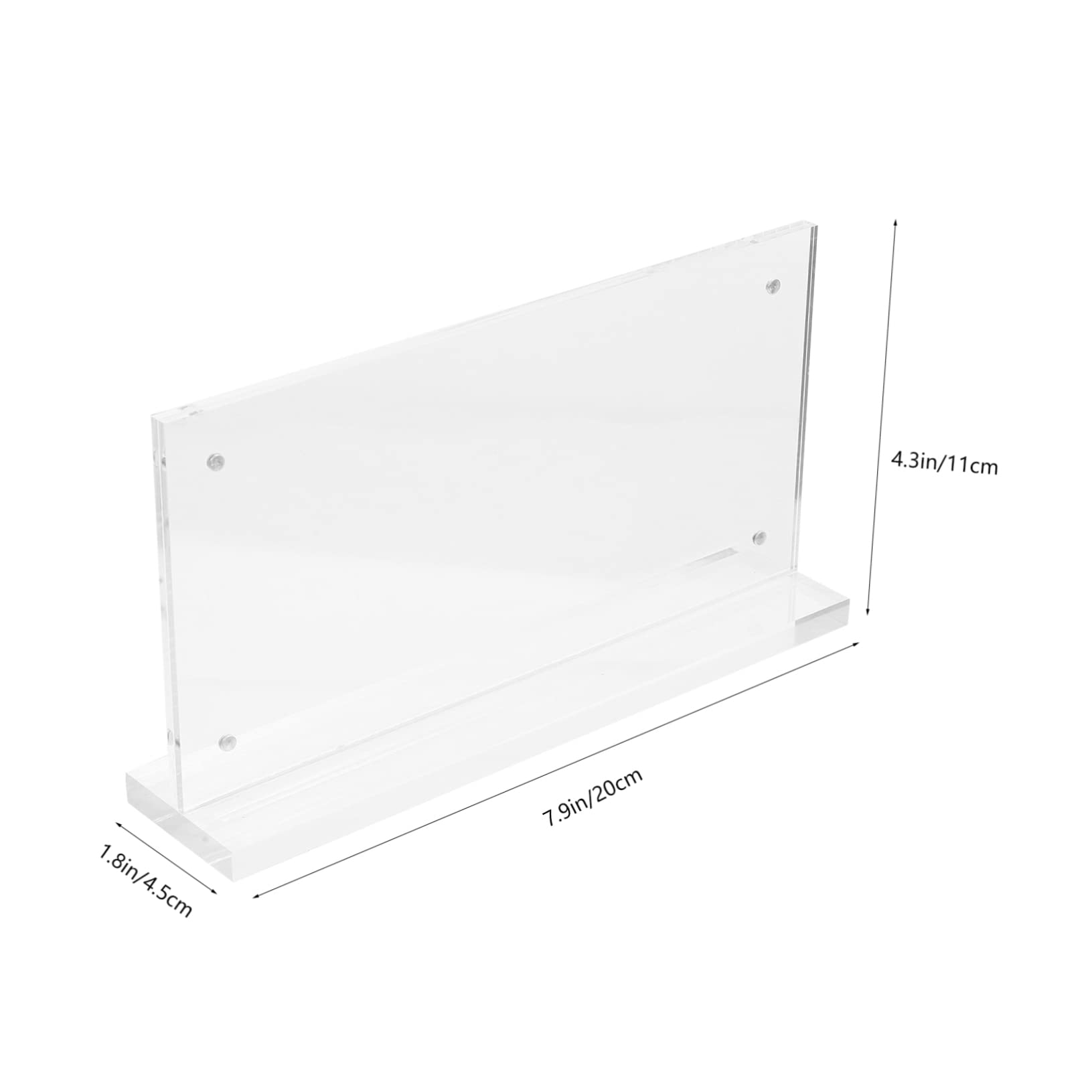 DOITOOL 8 Piezas Soporte de Menú Acrílico Magnético Transparente para Restaurantes y Mesas Exhibidor para Carteles y