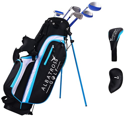 Elevon Junior Complete Golf Club Set with Stand Bag for Age 6-8, 7-Piece or 8-Piece Set, Right Hand, Ages 6-8