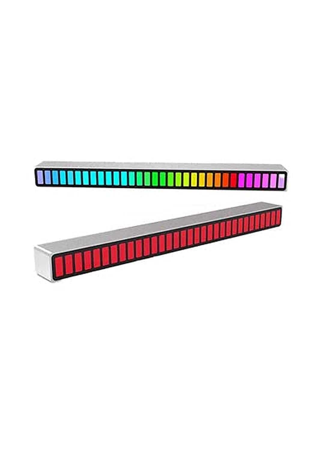 RGB Activated Music rechargeable Rhythm Lamp Bar Decorative Sound Control LED Ambient USB Light Strips Corded Electric Multicolour