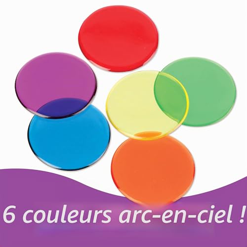 Objets à compter transparents 6 couleurs pour jeux de tri 5 ans et plus - 4