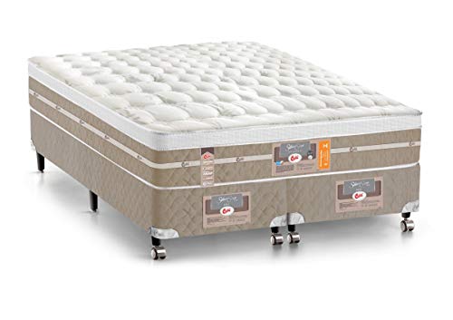 Cama Box + Colchao Castor King Silver Star Air One Face Pocket 193x203x59cm