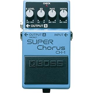 Pédale Super Chorus CH-1 BOSS, un son de Chorus classique avec des aigus cristallins et un effet stéréo unique - Les Beatles, Paul McCartney, John Lennon, RIngo Starr, George Harrison