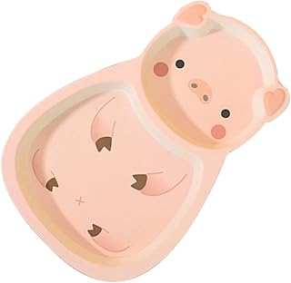 TOYANDONA Tigela De Gota De Desenho Animado Talheres De Viagem Prato De Jantar De Bebê Talheres Infantis Prato De Bebê Louça De Bebê Prato De Compartimento De Bebê Prato De Jantar De Resina