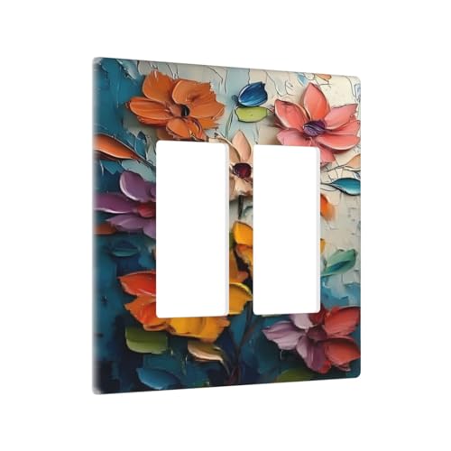 Cubiertas decorativas para interruptores de luz de 2 bandas y placa frontal 3