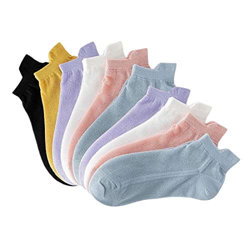 Yiju Short Socks Comfortable Casual Socks Low Cut Ankle Socks Breathable Liner Short Crew Socks For Running Walking, Woman #TOP1