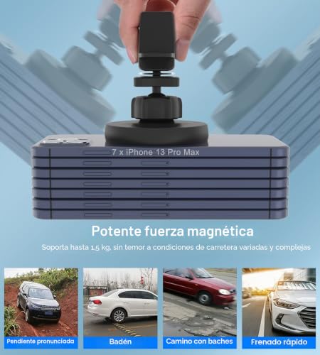 Cargador de coche inalámbrico magnético 15W compatible con iPhone 12 Pro, Mini y Max 2