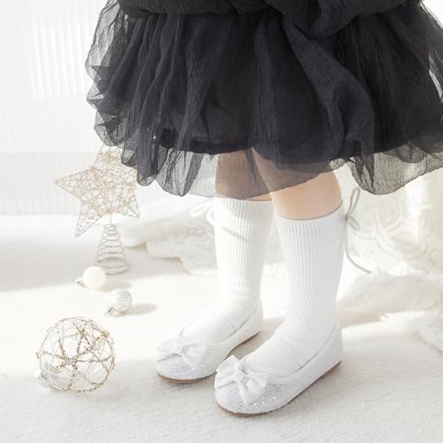 Image of GINFIVE Toddler Girls Dress Shoes Little Girls Mary Janes Ballerina Flats Shoes Toddler