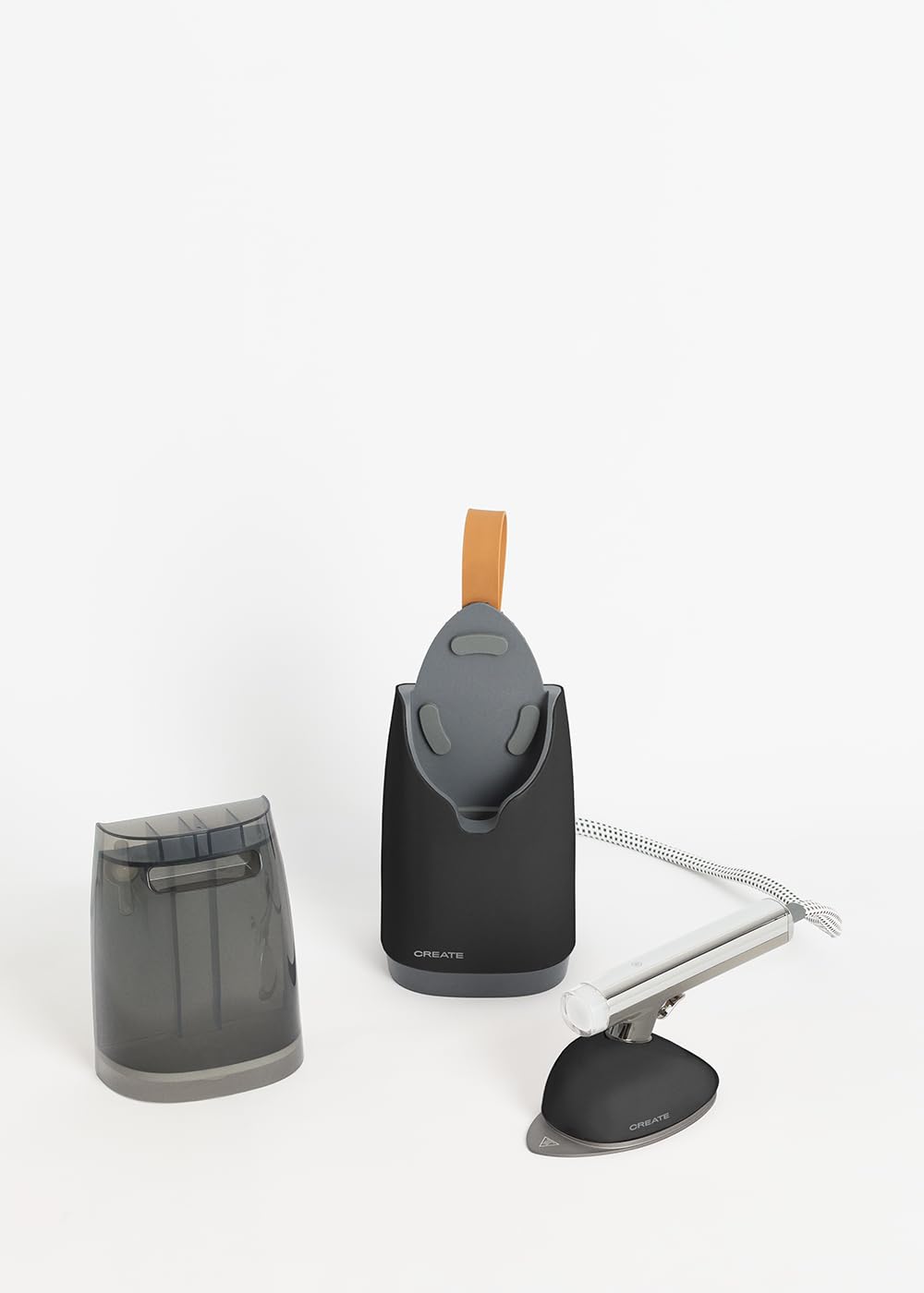 CREATE/IRON DUAL PRO/Fer à vapeur horizontal et vertical 800 ml noir/Design 2 en 1, 4 modes de repassage, coup de vapeur et repassage à sec, semelle antiadhésive, 1630W