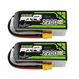 OVONIC 6S Lipo Battery 22.2V 2200mAh 50C Battery with XT60 Connector for RC Airplane Helicopter RC Car Truck Tank Drone Racing Hobby(2 Pack)