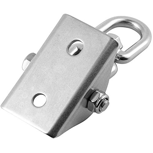 Swing Hangers, RVS 550 LB Capaciteit Swing Suspension Haken met 4 Schroef voor betonnen en houten plafonds - Afbeelding 7