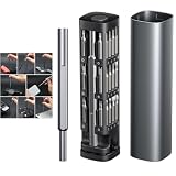 Set di cacciaviti magnetici di precisione 46 in 1, mini kit di riparazione per elettronica, include punte Torx e Phillips per telefoni, laptop, console, orologi e occhiali