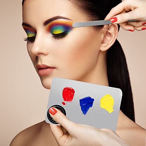 7-In-1 Makeup Spatula Korean And Powder Puff Set - Etercycle Professional Cosmetic Palette With Triangle Puff For Eye Shadow, Eyelashes, Body Loose Powder - Wet And Dry Makeup Tool #TOP1