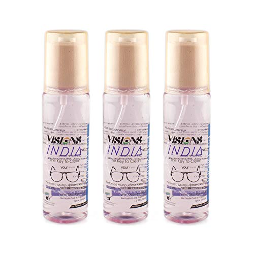 Image of AUGEN by VisionsIndia Premium Spectacles, Sunglasses, Laptop, PC, Camera Lens Cleaning Gel Spray Kit with Premium Microfiber Cloth (Wild Rose, 300ml)
