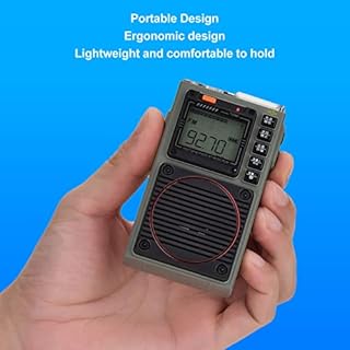 Full Band Radio Receiver, Portable Shortwave AM FM Radio with Backlight Screen, FM VHF AM SW WB Radio Receiver for Outdoor Camping Home